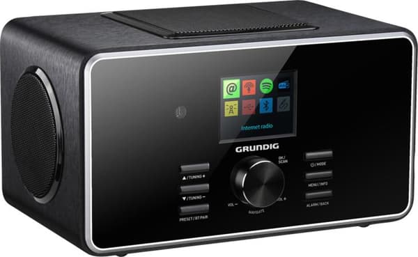 Grundig DTR 6000 X - äänijärjestelmä - 28 wattia (yhteensä) - musta (GIR1090)