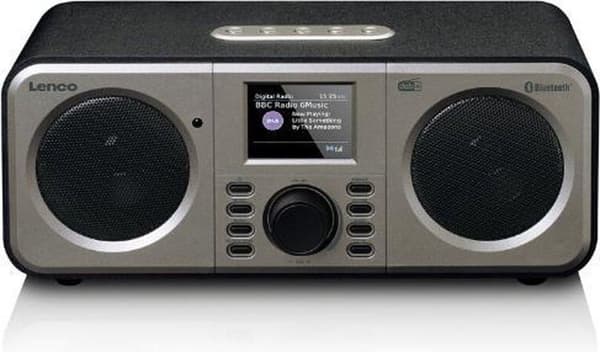 Lenco DAR-030BK - DAB Radio med Bluetooth og fjernbetjening - Sort