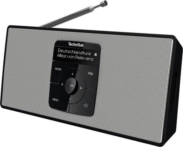 TechniSat DIGITRADIO 2 S DAB+ radio med bluetooth - Sort/Hvid