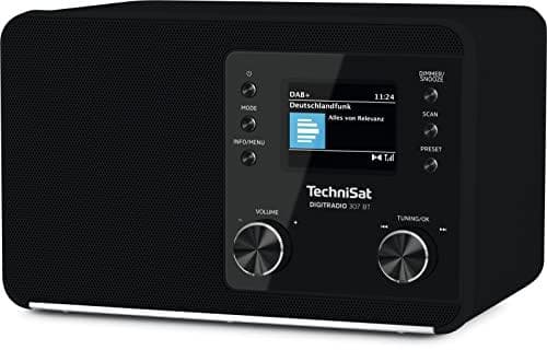 TechniSat DIGITRADIO 307 BT - DAB+-radio med BestTune (DAB, FM, AUX-indgang, Bluetooth-lydstreaming, hovedtelefonstik, favorithukommelse, vækkeur, sle