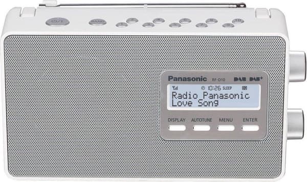 Panasonic D10EG-W - Bærbar DAB+ Radio - Hvid