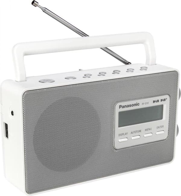 Panasonic D10EG-W - Bærbar DAB+ Radio - Hvid