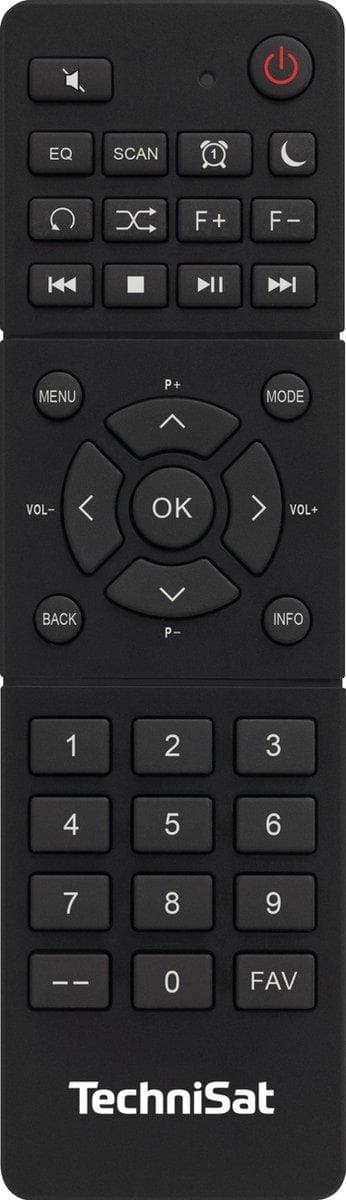 TechniSat DIGITRADIO 10 C Bordradio DAB+, FM Bluetooth, DAB+, FM Inkl. fjernbetjening, Alarm funktion Sort/sølv