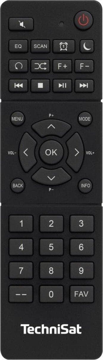 TechniSat DIGITRADIO 10 C Bordradio DAB+, FM Bluetooth, DAB+, FM Inkl. fjernbetjening, Alarm funktion Sort/sølv