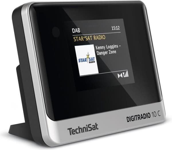 TechniSat DIGITRADIO 10 C Bordradio DAB+, FM Bluetooth, DAB+, FM Inkl. fjernbetjening, Alarm funktion Sort/sølv