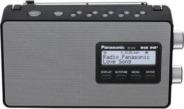 Panasonic RF-D10EG-K - Bærbar DAB+ Radio - Sort/Sølv