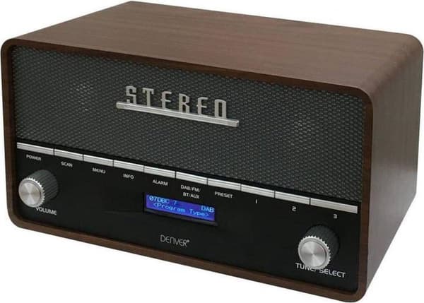Denver DAB36 - Retro DAB+ Radio - Trä