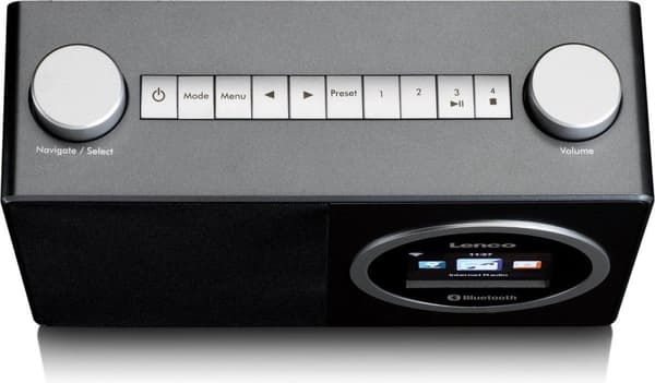Lenco DIR-70BK - Internetradio med färgdisplay och Bluetooth - Svart