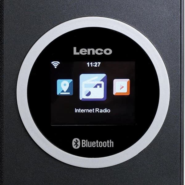 Lenco DIR-70BK - Internetradio med färgdisplay och Bluetooth - Svart