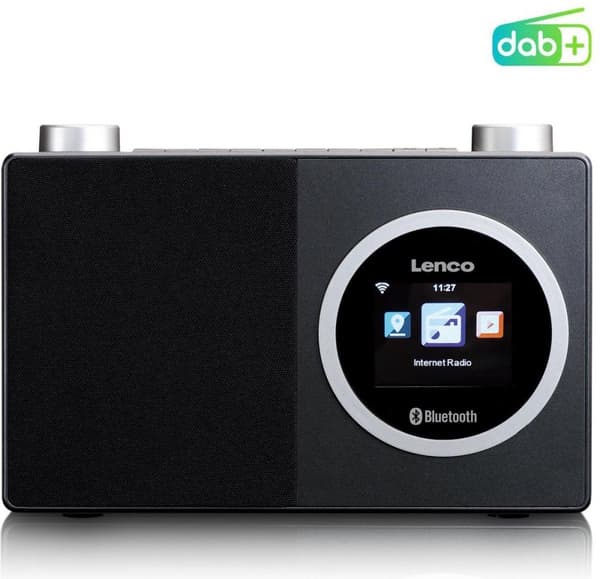 Lenco DIR-70BK - Internetradio med färgdisplay och Bluetooth - Svart