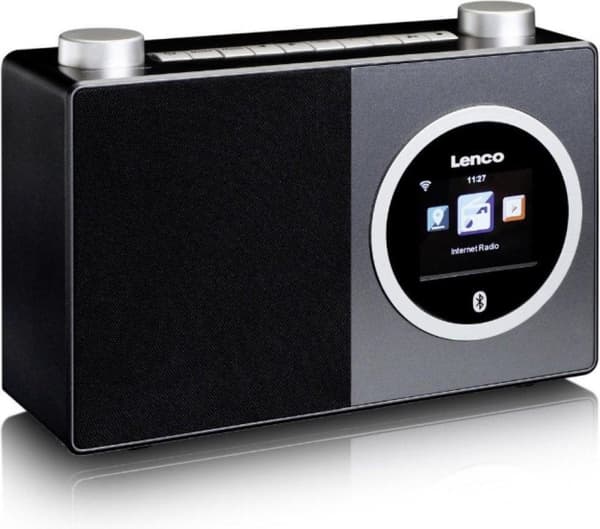 Lenco DIR-70BK - Internetradio med färgdisplay och Bluetooth - Svart