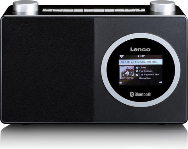 Lenco DIR-70BK - Internet-radio värinäytöllä ja Bluetoothilla - musta