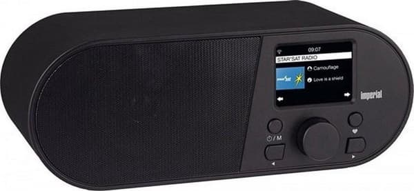 Imperial i105 internetradio (WLAN, medieafspiller, USB, DLNA, farvedisplay, vækkeur, appkontrol) sort