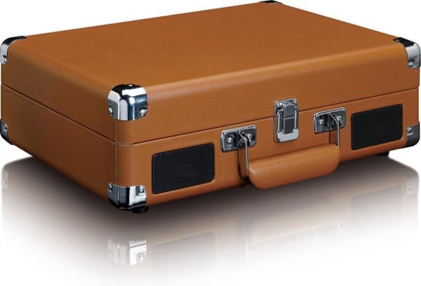 Classic Phono TT-10 - Pladespiller med 2 indbyggede højtalere - Brun