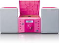 Miniatyrbillede 4 af 11: Lenco MC-013 - Stereosæt med CD-afspiller, AUX og klistermærkesæt - Pink