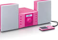 Miniatyrbillede 8 af 11: Lenco MC-013 - Stereosæt med CD-afspiller, AUX og klistermærkesæt - Pink