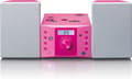 Miniatyrbillede 11 af 11: Lenco MC-013 - Stereosæt med CD-afspiller, AUX og klistermærkesæt - Pink