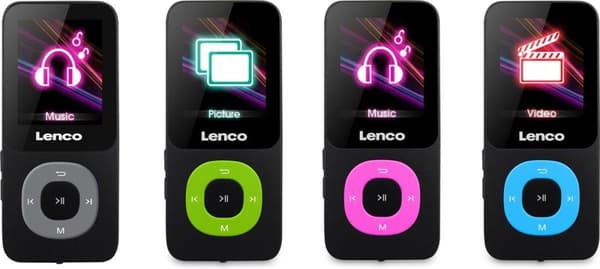 Lenco Xemio-659GY - MP3/MP4-soitin 4GB micro SD -kortilla, harmaa