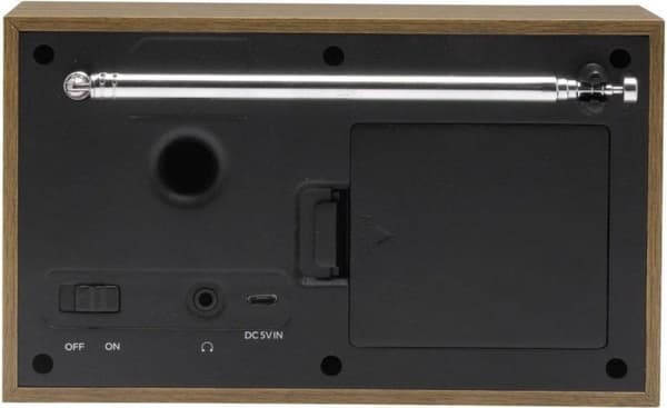 Denver DAB-46 / Retro FM-radio / DAB + / LCD-skärm / Larmfunktion / Mörkgrå