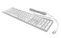 Miniatyrbild 3 av 4: Keysonic 60395 Aluminium Trådlöst Bluetooth-tangentbord för Mac, Windows, Android, Tablet och PC, Uppladdningsbart batteri, Flerkanaligt, Silver/Vit
