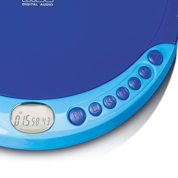 Lenco CD-011BU - Discman korkealaatuisilla korvatulpilla - Sininen