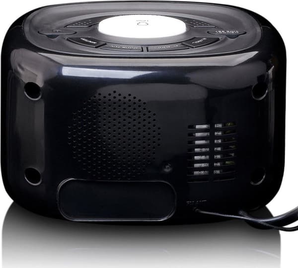 Lenco CR-12BK - Klockradio med dimmerfunktion och nattljus - Svart