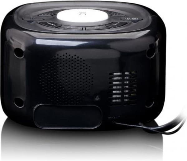 Lenco CR-12BK - Klockradio med dimmerfunktion och nattljus - Svart
