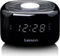 Miniatyrbild 1 av 10: Lenco CR-12BK - Klockradio med dimmerfunktion och nattljus - Svart