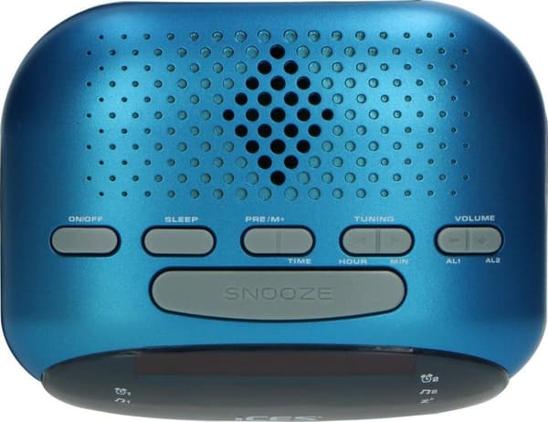 Ices ICR-210 Blue - Klockradio - Radio - Sleeptimer - FM-tuner