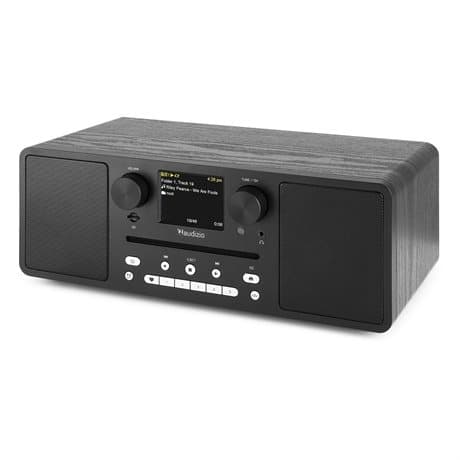 Audizio Neapel stereo DAB-radio med CD-spelare, Bluetooth, FM och internetradio - 60W - Svart
