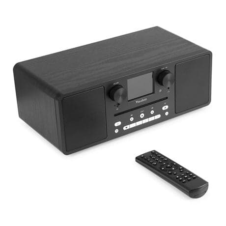 Audizio Neapel stereo DAB-radio med CD-spelare, Bluetooth, FM och internetradio - 60W - Svart