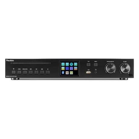 Audizio Brescia DAB-radio och internetradio med Bluetooth, Spotify, CD, MP3 och 120W förstärkare - Svart