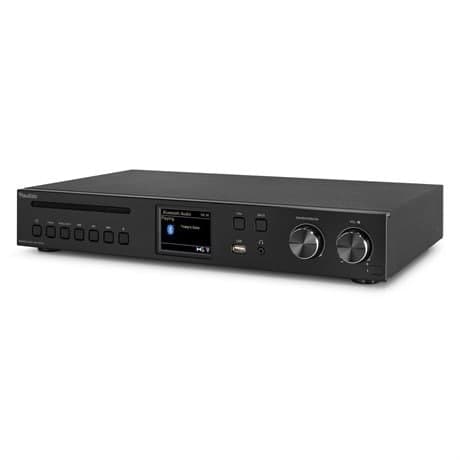 Audizio Brescia DAB-radio och internetradio med Bluetooth, Spotify, CD, MP3 och 120W förstärkare - Svart