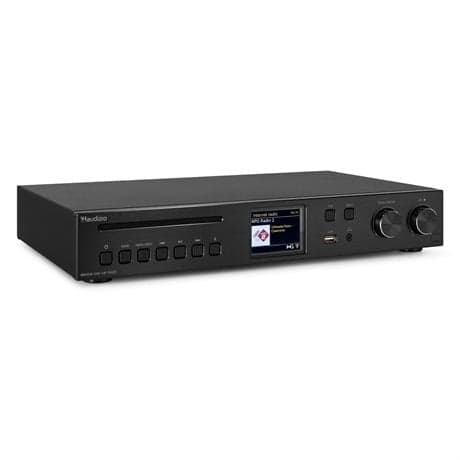 Audizio Brescia DAB-radio och internetradio med Bluetooth, Spotify, CD, MP3 och 120W förstärkare - Svart