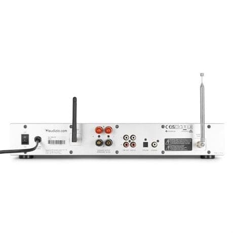 Audizio Brescia DAB-radio och internetradio med Bluetooth, Spotify, CD, MP3 och 120W förstärkare - Silver