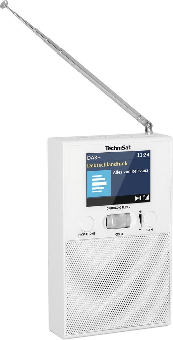 TechniSat DIGITRADIO FLEX 2 DAB+ radiostik - FM - Bluetooth - Hvid