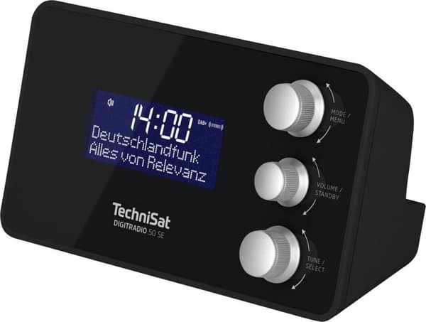 TechniSat DIGITRADIO 50 SE - DAB+ / FM kelloradio - musta
