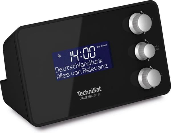 TechniSat DIGITRADIO 50 SE - DAB+ / FM kelloradio - musta