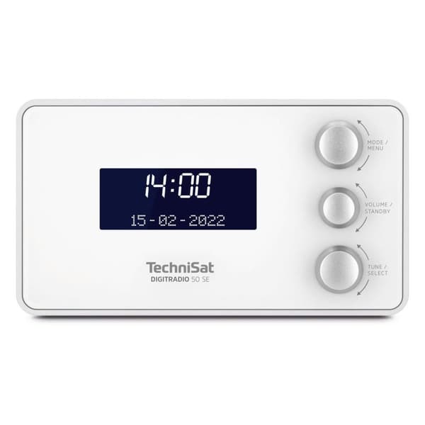 TechniSat DIGITRADIO 50 SE - DAB+ / FM clockradio - hvid