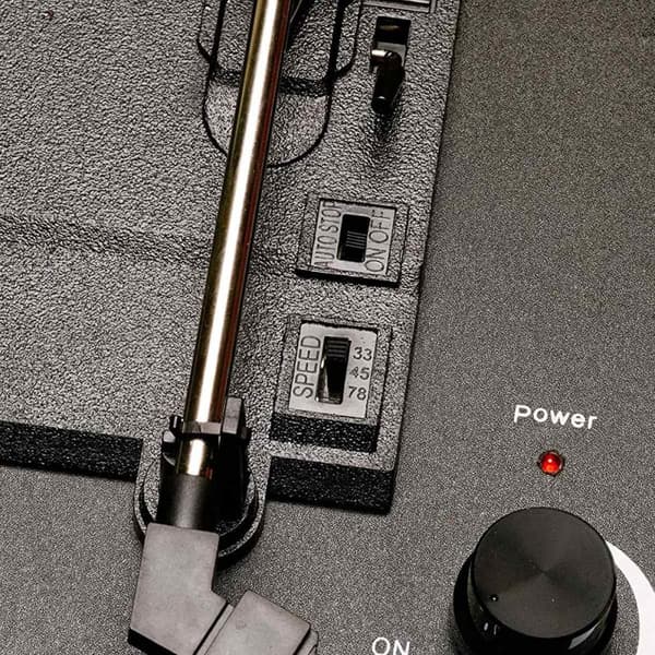 Denver Retro Pladespiller - Indbyggede højttalere - Digitalisering - Auto-stop funktion - Phono - VPL120 - Rød