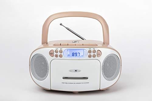 REFLEXION RCR2260 Portable CD Player (RCR2260 WHITE/PINK)