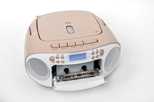 REFLEXION RCR2260 Portable CD Player (RCR2260 WHITE/PINK)