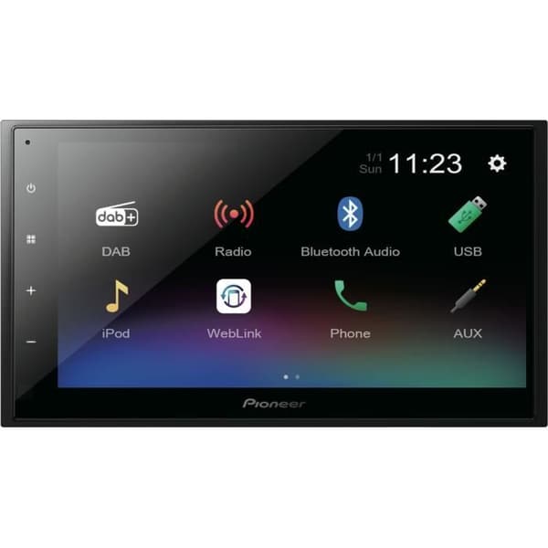 AutRadio - Pioneer - DMH -A340DABDAB - USB - 2 DIN - Skärm 6.8 Kapacitiv Type - Bluetooth - DAB+