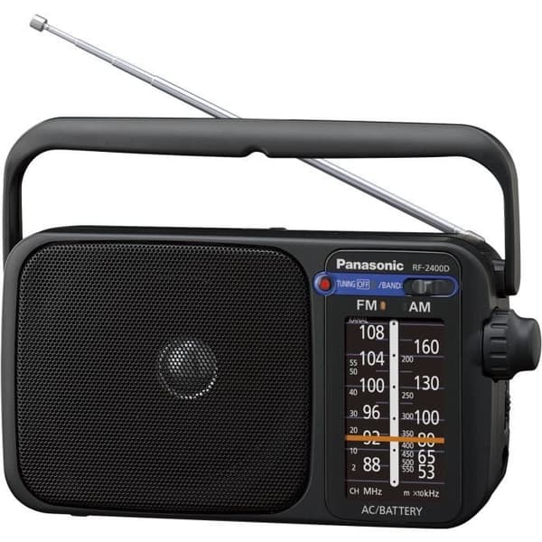 PANASONIC RF-2400DEG-K Bärbar radio - AM/FM/MW Digital Tuner - Nät- eller batteridriven