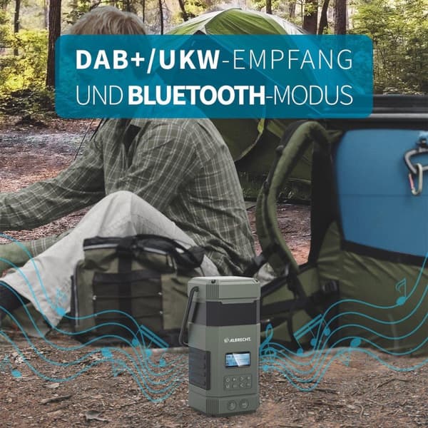 Albrecht DR 114 DAB+ udendørs campingradio (27912)