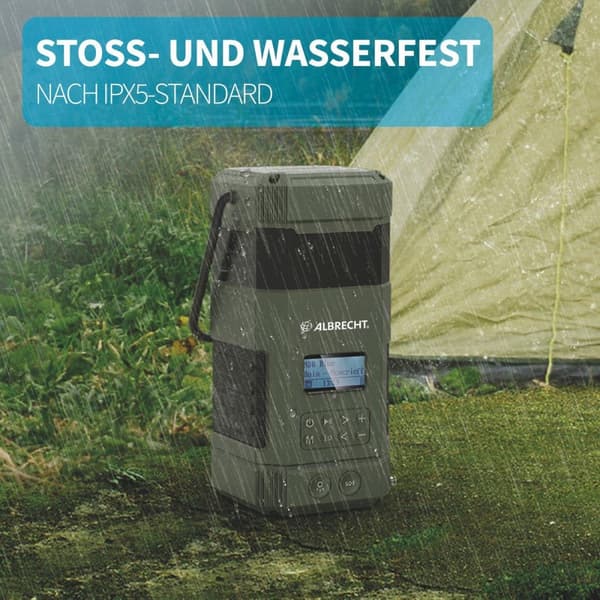 Albrecht DR 114 DAB+ udendørs campingradio (27912)