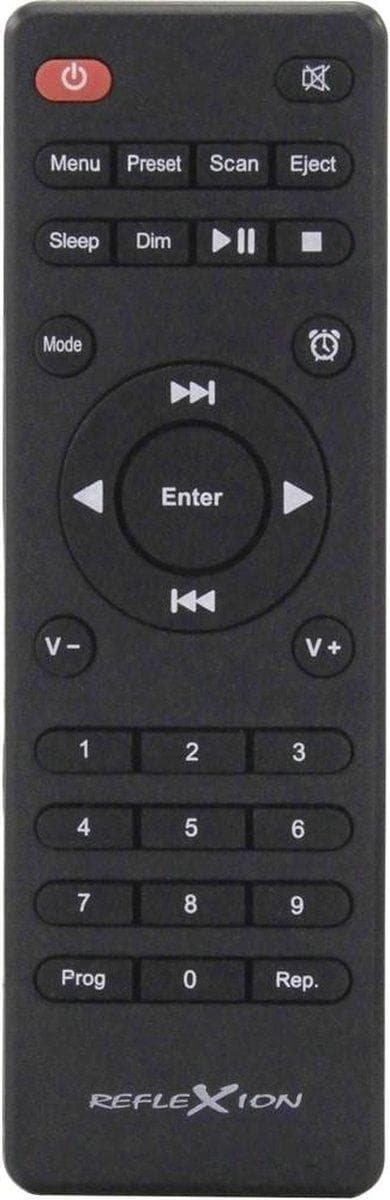 Reflexion HRA19DAB/BK Pöytäradio DAB+, FM AUX, Bluetooth, CD Musta