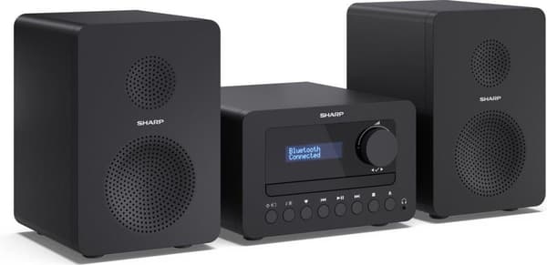 Sharp TOKYO DAB+ HI-FI Micro System Home Audio Micro System 40 W Sort (XL-B520DBK)