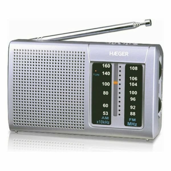 AM/FM-radio Haeger PR-BIB.001A Grå