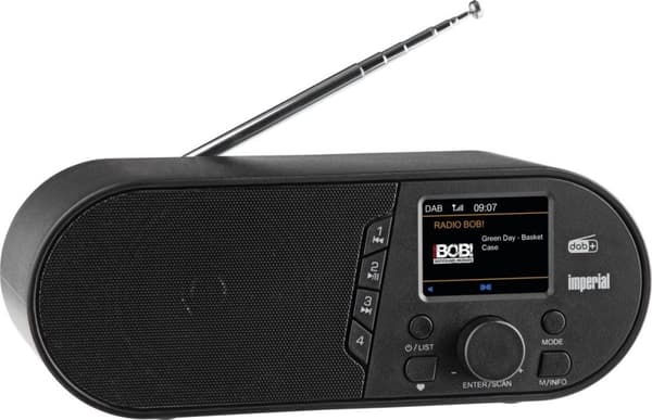 Imperial DABMAN d105 - kompakti DAB+ (herätyskello) radio Bluetoothilla - musta